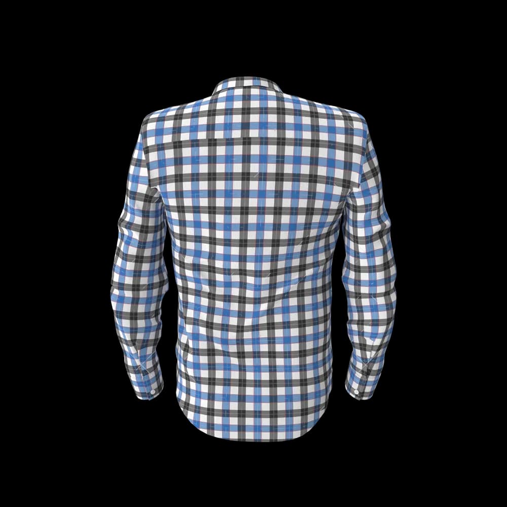 Blue Check Button-Down Shirt, view 3 of 3